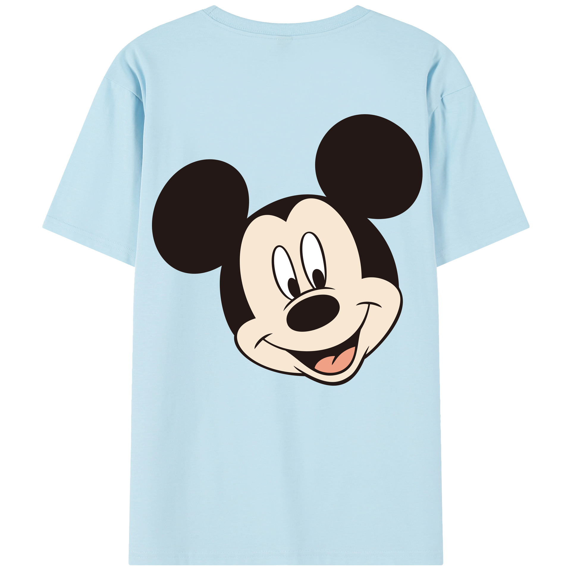 （画像用） ミッキーマウス Mickey Mouse 綿100％半袖Tシャツ（背面プリント）